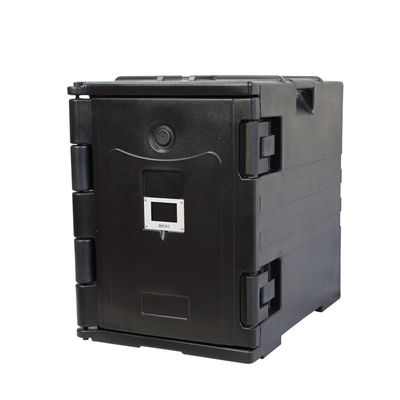 Pan Insulated Food Transport Box Dining Halls Outdoor Banquets Hot Cold Carrier Black