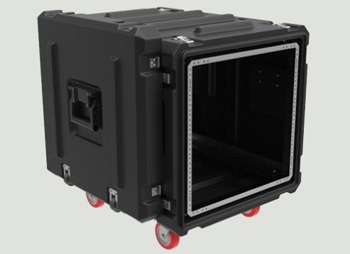 120KG IP65  Shock Racks Absorber Rack Box 4 Wheels Skb 10u Rack Case