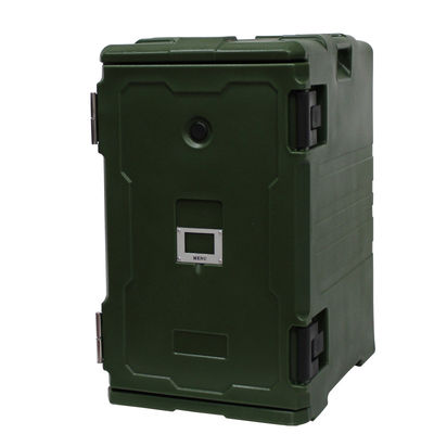 120L Green Insulated Food Pan Carrier  CFC Free Thermo Preserving 8 Layers For Hot Food