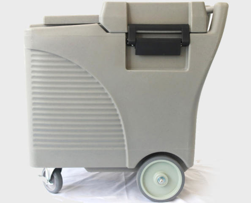 Insulated Plastic Ice Transport Cube Storage Box Ice Caddy Cart 125L UV-resistant